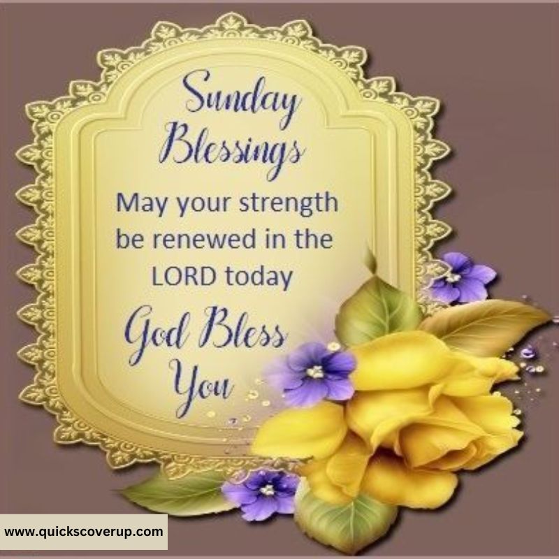 Blessed Sunday morning