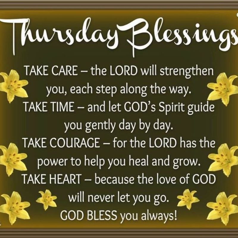 Inspirational Thursday Blessings