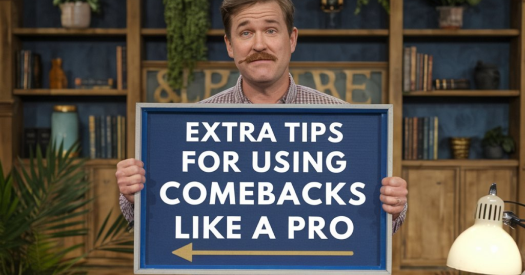 Extra Tips for Using Comebacks Like a Pro